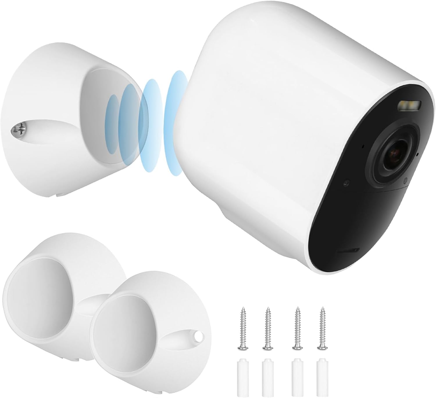 2 Pack Magnetic Wall Mounts Design for Arlo Pro 5S 2K, Pro 4, Pro 3, Ultra 2, and Ultra Cameras, Upgrade Accessories for Arlo Easy to Install and Remove, 360° Adjustable to Get the Perfect Angle