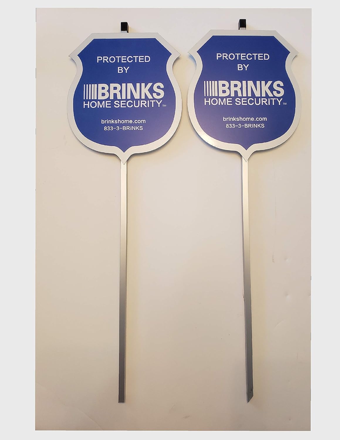 2 New Brinks Security Yard Signs Blue