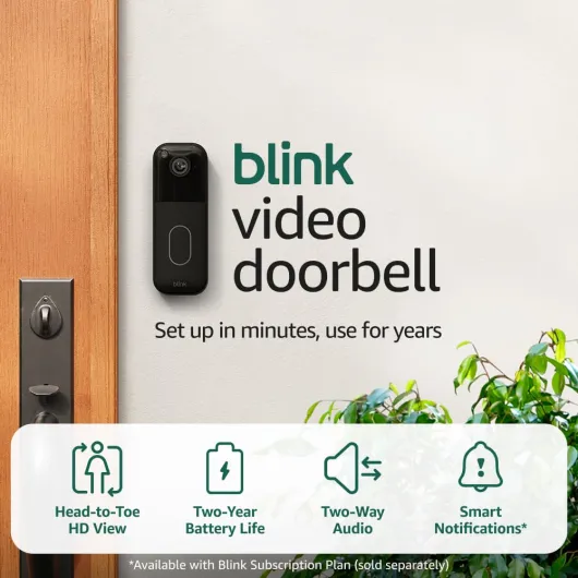 Video Doorbell (newest model) – Head-to-toe HD view, two-year battery life, and simple setup - Required Sync Module not included – Add-On (Black) Black Add-On (Doorbell Only) Doorbell