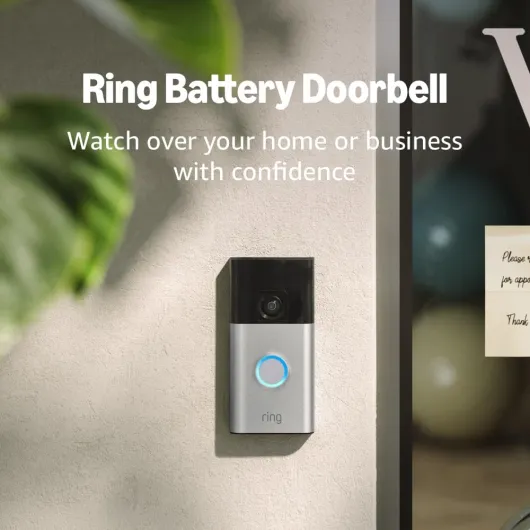 Battery Doorbell - Home or business security with Head-to-Toe Video, Live View with Two-Way Talk, and Motion Detection & Alerts, Satin Nickel Satin Nickel 1 Doorbell