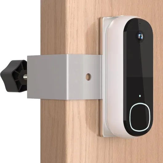 Anti-Theft Video Doorbell Mount Compatible with Arlo Video Doorbell/Blink Doorbell Camera, Anti-Blocks Motion Sensor, Adjustable Mounting Bracket Accessories for Houses/Apartments/Rentals-Silver