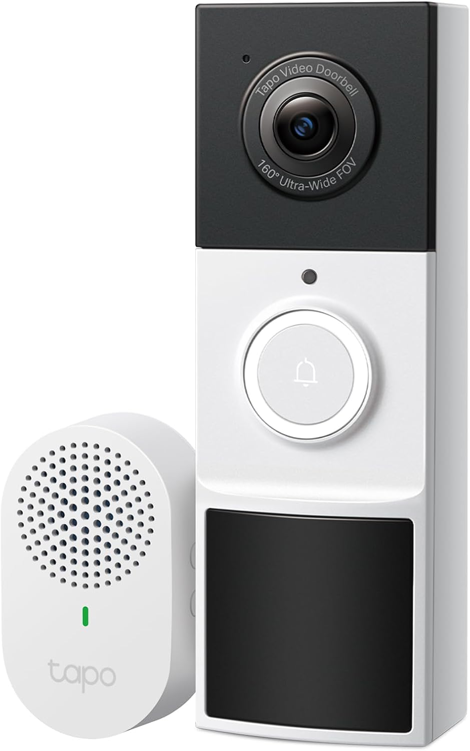 Tapo by TP-Link Smart Video Doorbell Camera Wireless with Chime, 2K with Full Color Night Vision & Spotlights, No Monthly Fee, Ring Call, 160° Ultra-Wide View, Free AI Detection, Local Storage,D210 Battery Only, 2K 3MP