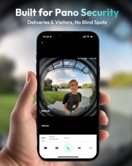 5MP Video Doorbell Camera Wireless No Monthly Fee, 1:1 Head-to-Toe with 360° View, 150-Day Battery Life, Triple Motion Detection Doorbell Camera, Pre-installed 32GB SD Card, WiFi Base Station