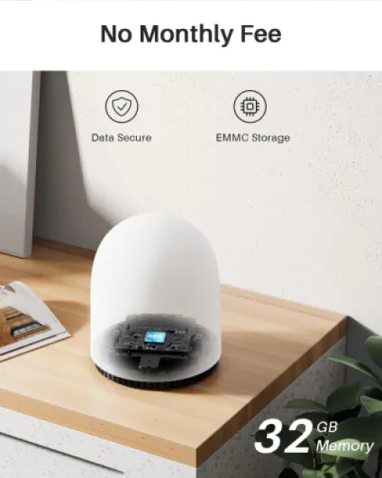 Doorbell Camera Wireless 2K, Video Doorbell Wireless/Wired, No Monthly Fees, 32GB Storage, 2.4/5 GHz WiFi, Motion Detection, Compatible with Alexa & Google, Base Station + 1 Doorbell