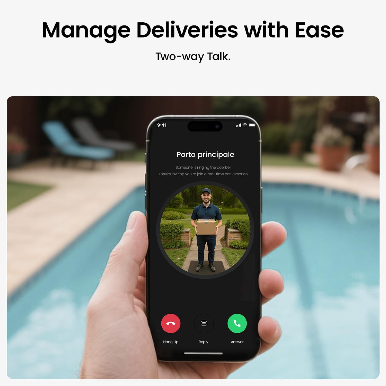 Video Doorbell Wireless, 2K HD Doorbell Camera Wireless,Battery-Powered Doorbell Camera,2.4GHz Wi-Fi,Human Detection,180-Day Battery Life,Video Calling,Voice Changer,Work with Alexa