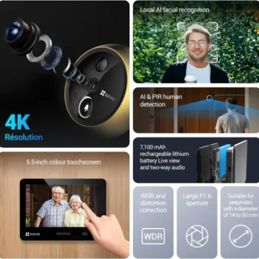 EZVIZ EP4 4K Smart Peephole Review: a sharp wireless door viewer that’s good but not cheap