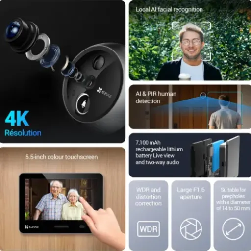 EZVIZ EP4 4K Smart Peephole Review: a solid upgrade if you hate wired doorbells