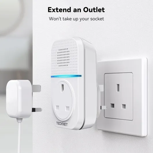 Wireless Doorbell, No Battery Required Self-Powered Door Bell Plug in Waterproof IP65 Cordless Doorbell Chime Kits at 1300ft Range with 60 Chimes, 5-Level Volume with LED Light White