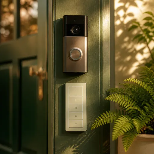 How residential lighting control systems strengthen front door security with smart doorbells